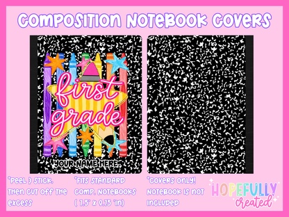 Pencil Star Composition Notebook Cover