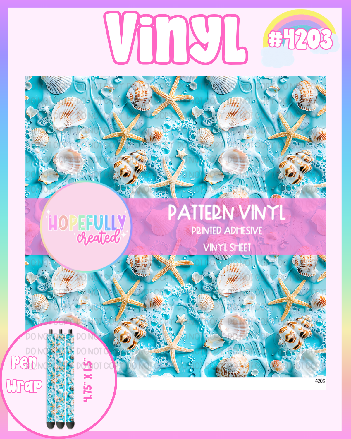 Seashells Vinyl Collection - 4203 – Hopefully Created
