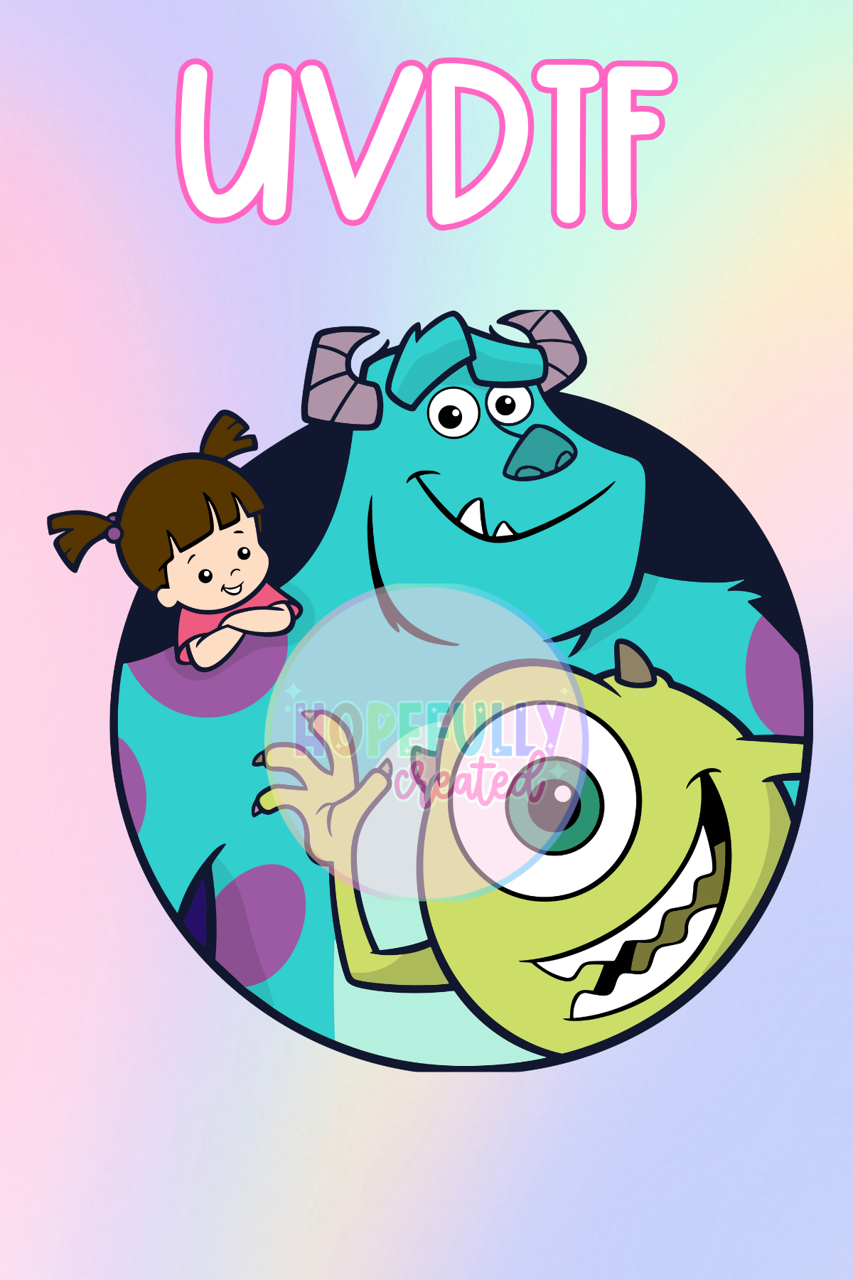 Monsters UVDTF Decal