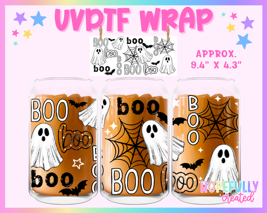 Boo UVDTF Glass Can Wrap