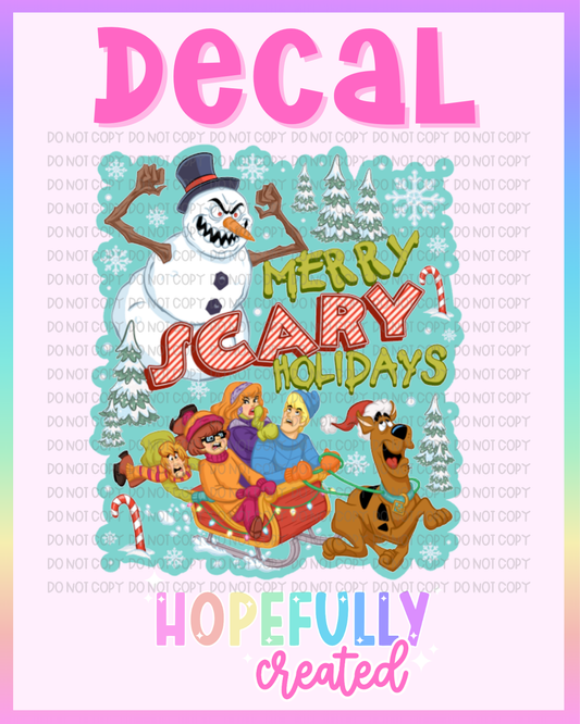 Christmas Scoob Decal-1139 VIP