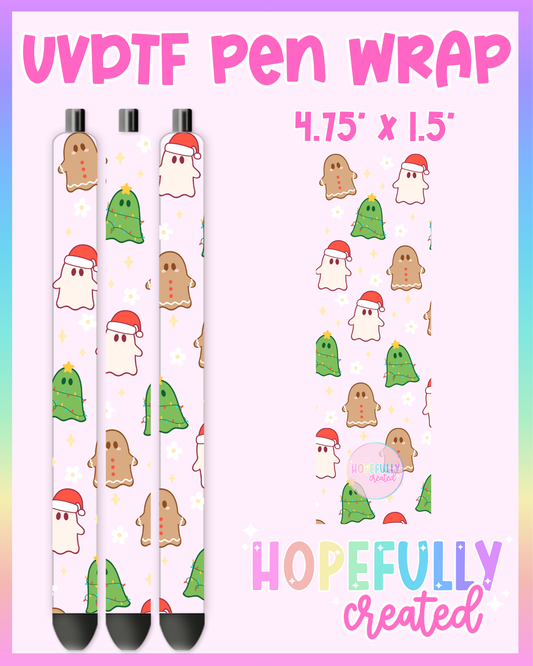 Christmas Ghosts UVDTF Pen Wrap