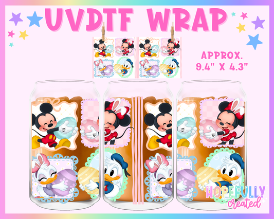 Mouse Easter UVDTF Glass Can Wrap