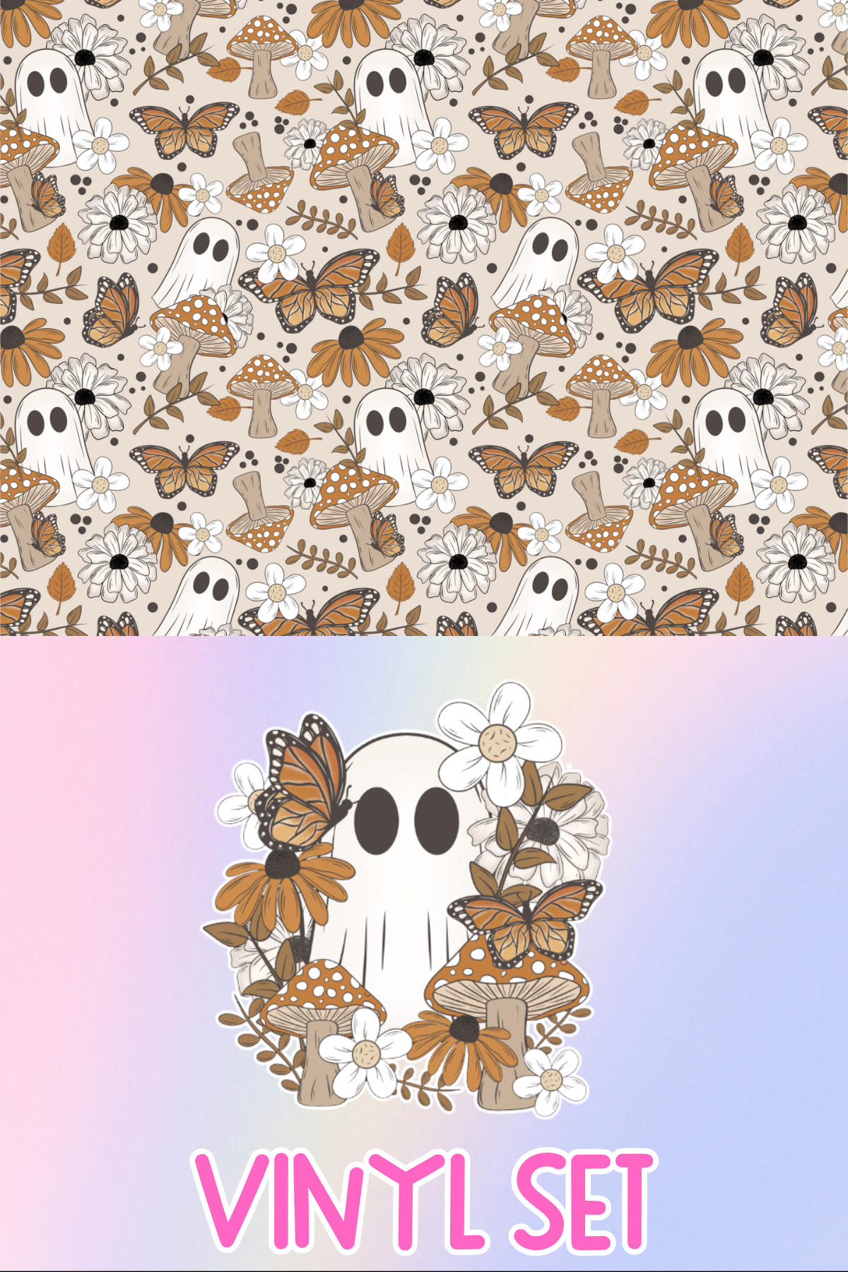 Floral Fall Ghost Vinyl Set