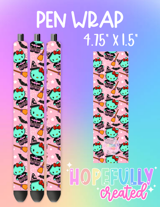 Witch Kitty Pen Wrap-1508 VIP Holiday