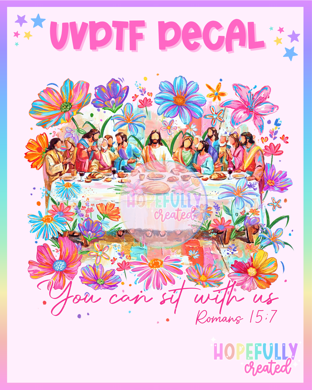 You can sit with us UVDTF Decal