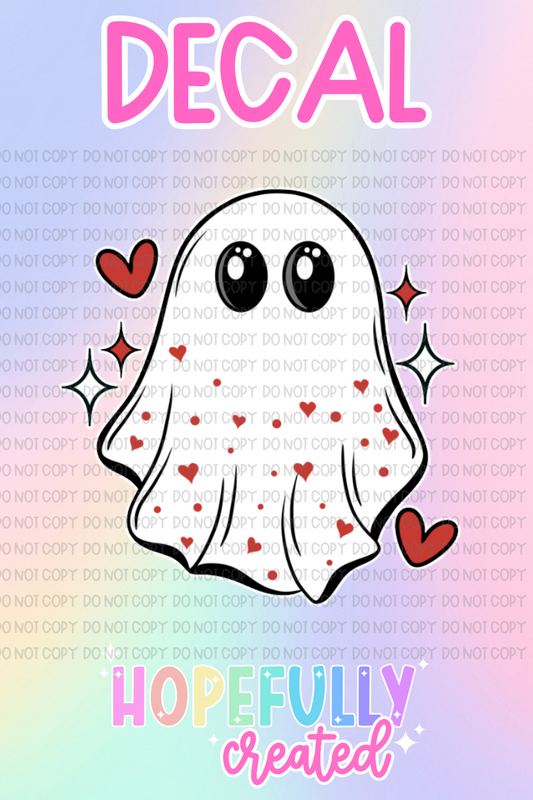 Valentine Ghost Decal-674