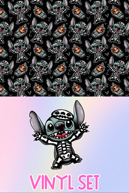 Skeleton Alien Vinyl Set