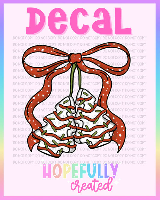 Christmas Tree Cake Decal-1144