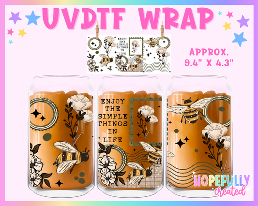 Simple Things UVDTF Glass Can Wrap