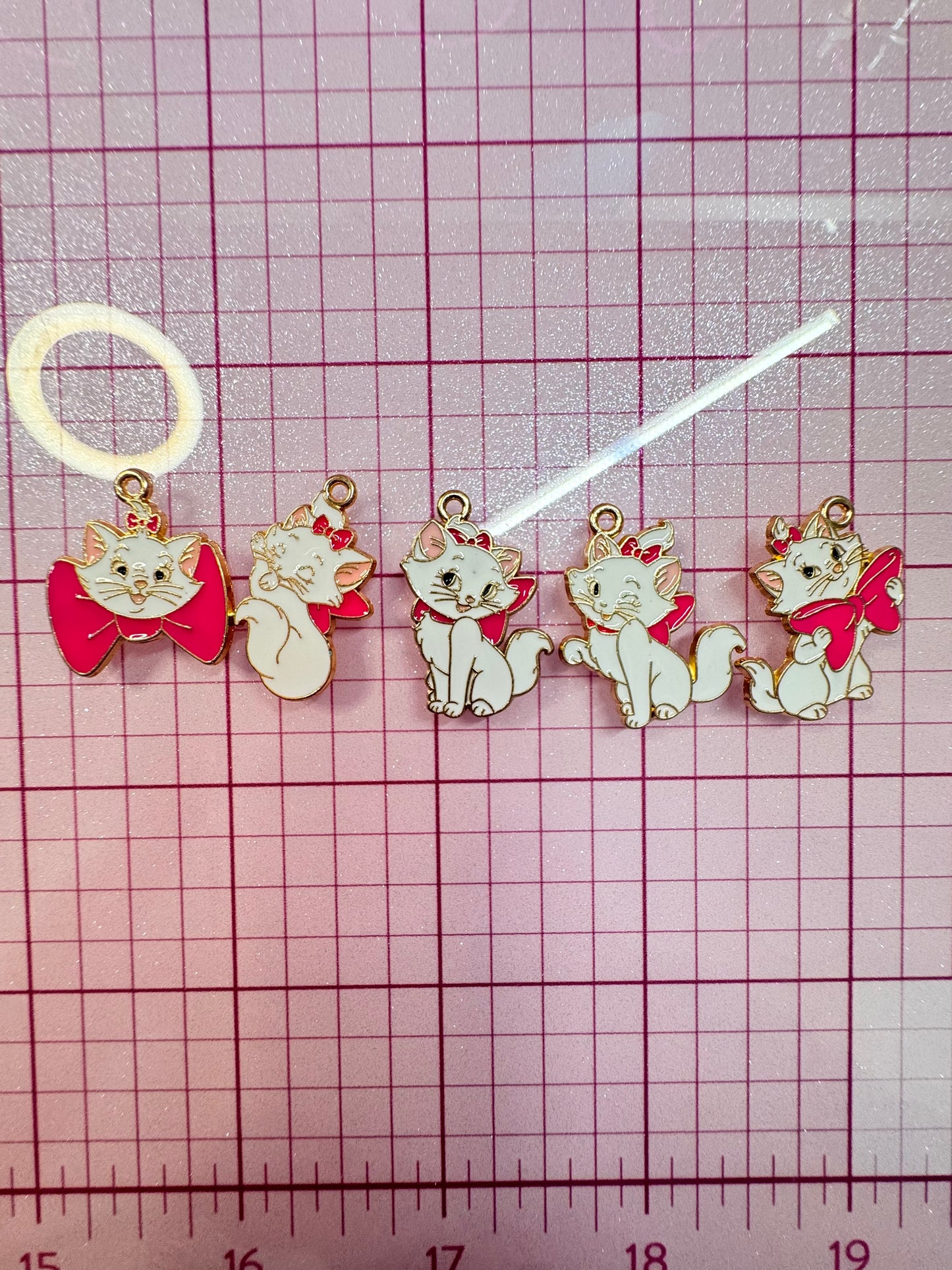 Pink Cat Charm