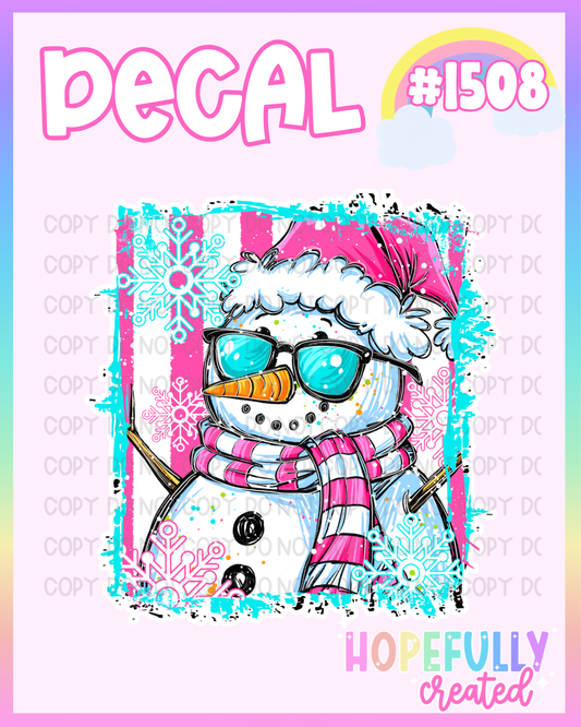 Snowman Decal-1508