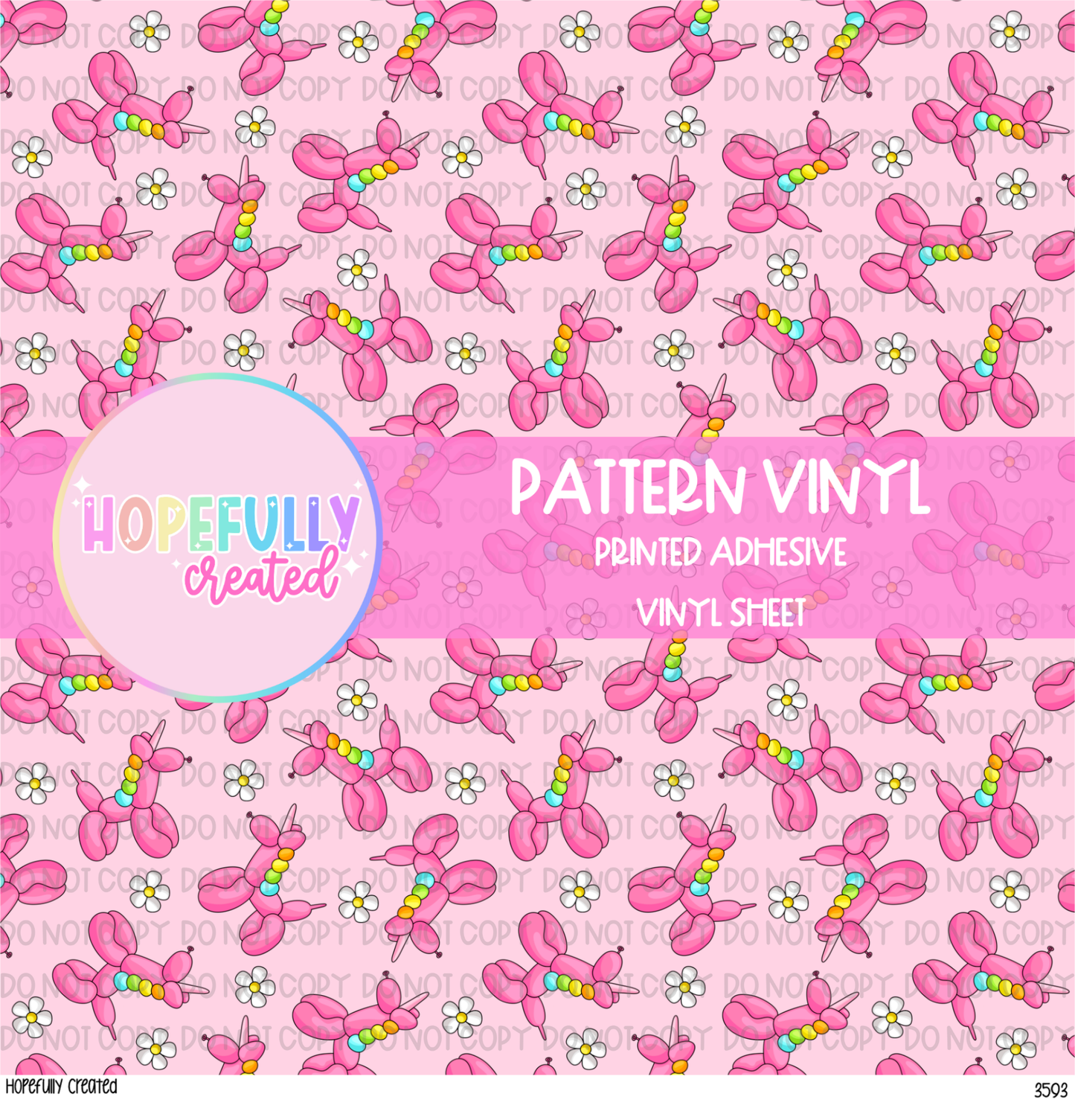 Unicorn Balloon Dog Vinyl Collection - 3593