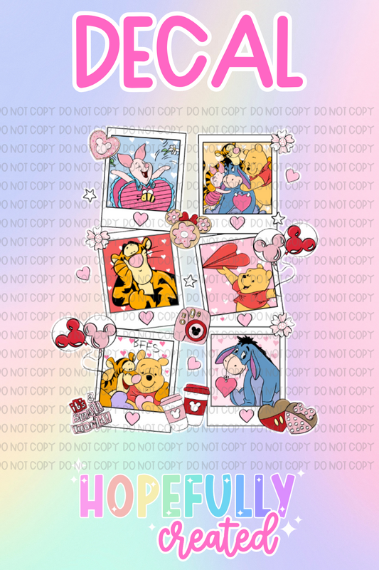 Valentine Bear Decal-692 VIP
