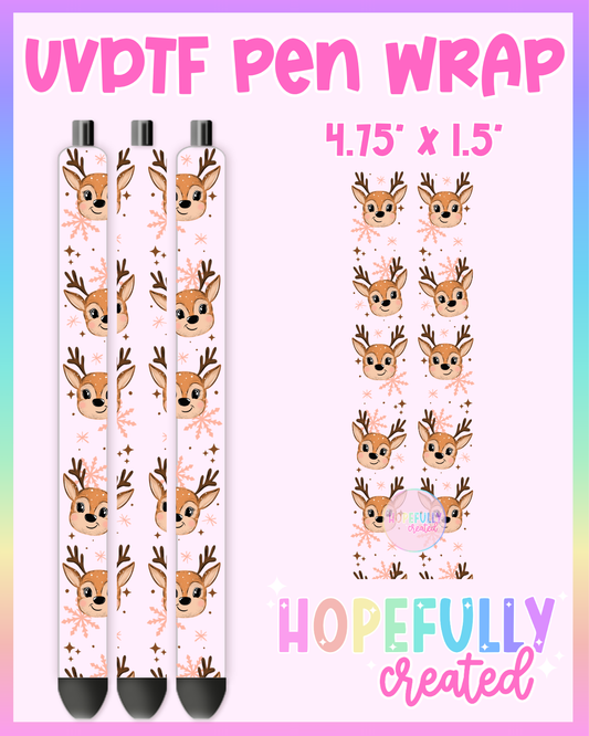 Reindeer UVDTF Pen Wrap