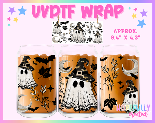 Witch Ghost UVDTF Glass Can Wrap