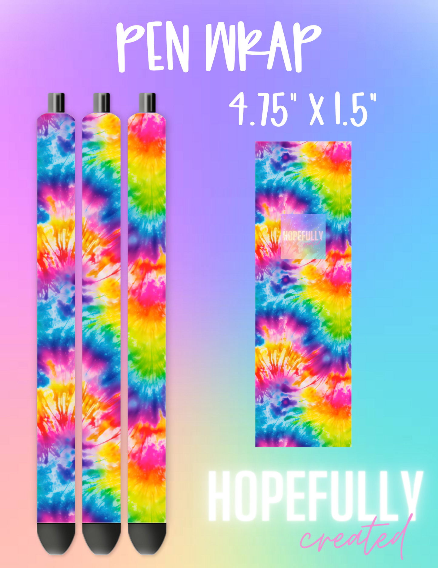 Tie Dye Pen Wrap-1133