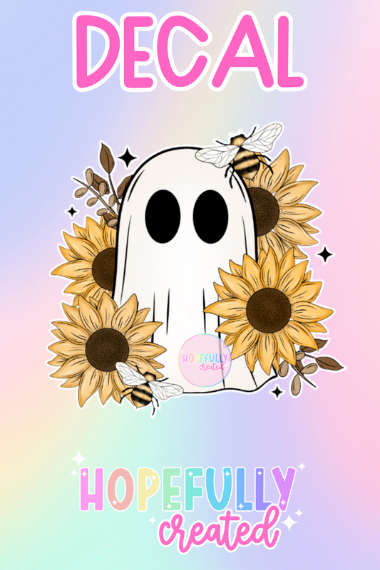 Floral Ghost Decal-359