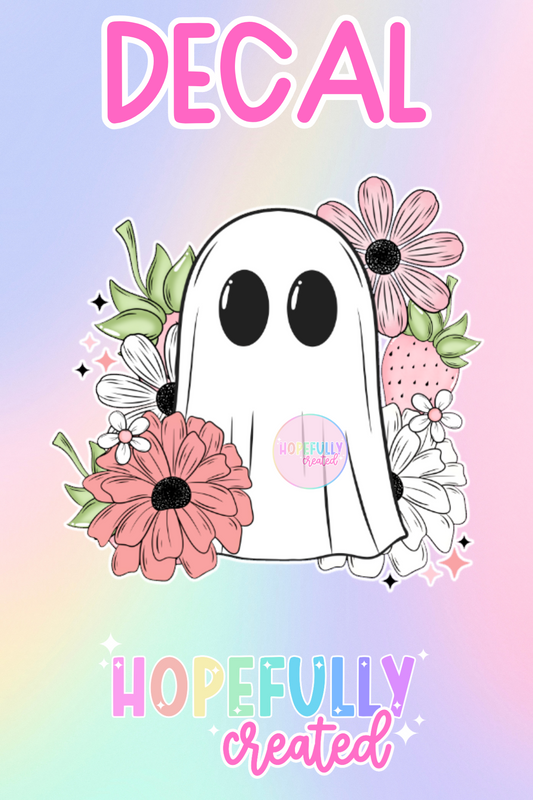 Floral Ghost Decal-360