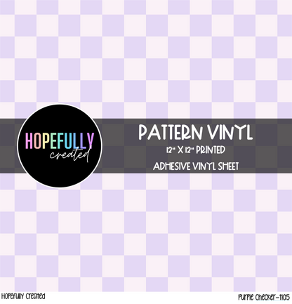 Checker Purple Vinyl Collection- 1105