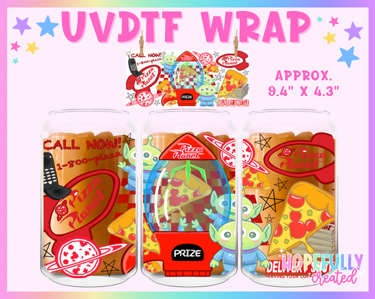 Alien UVDTF Glass Can Wrap