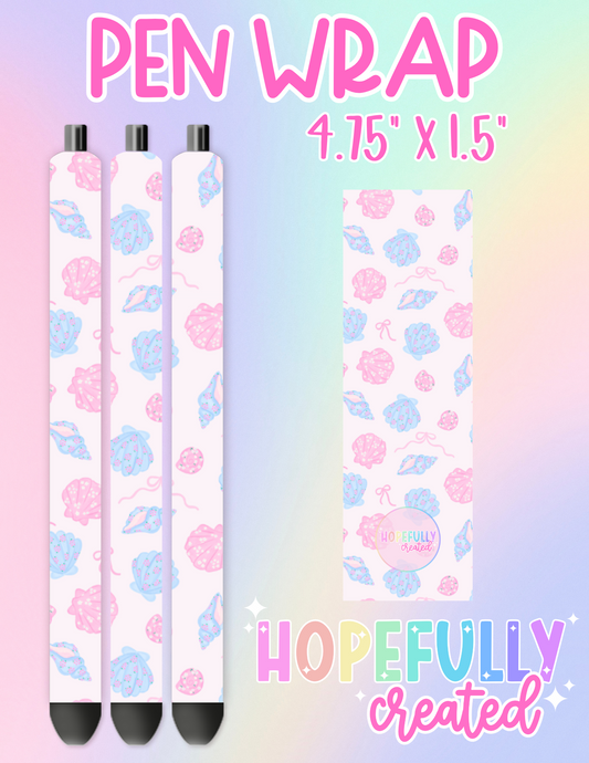 Seashells Pen Wrap-2773