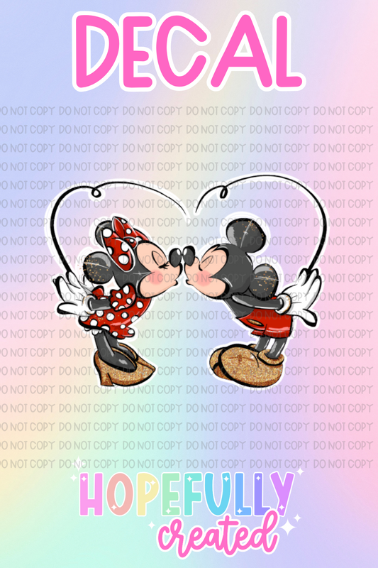 Mouse Love Decal-679 VIP