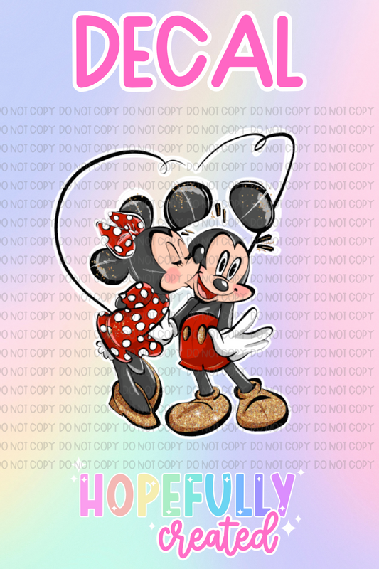 Mouse Love Decal-678 VIP