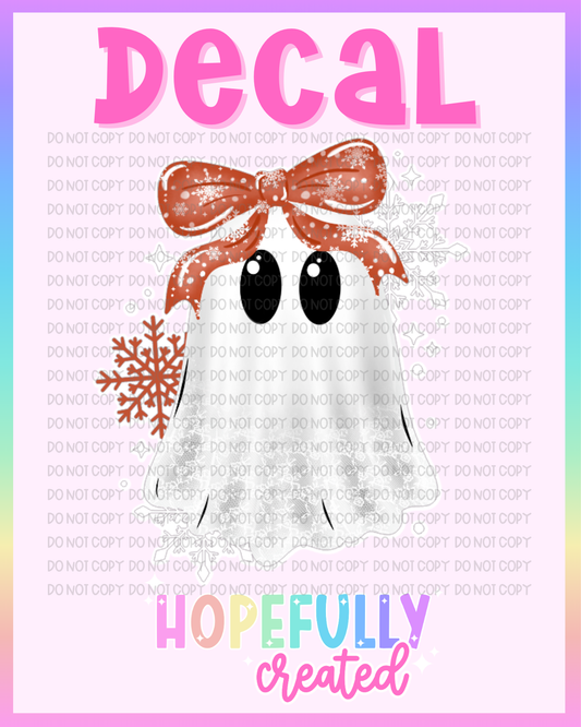 Christmas Ghost Decal-1166