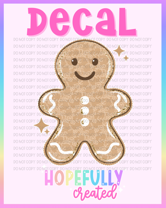 Gingerbread Decal-1167