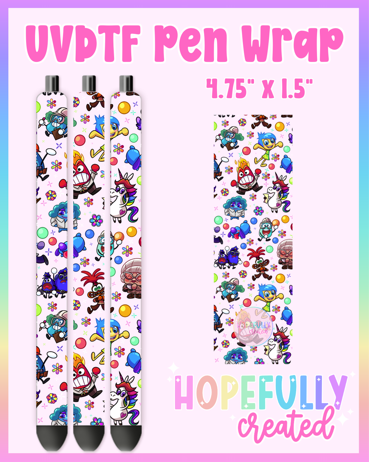 Emotions UVDTF Pen Wrap