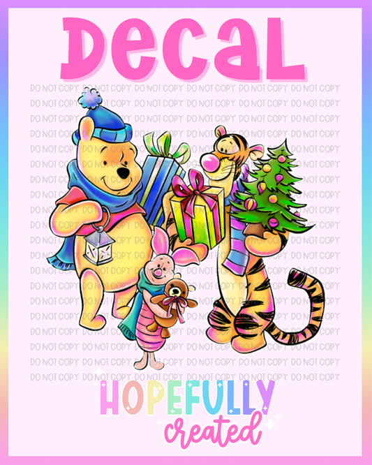 Christmas Bear Decal-1168 VIP