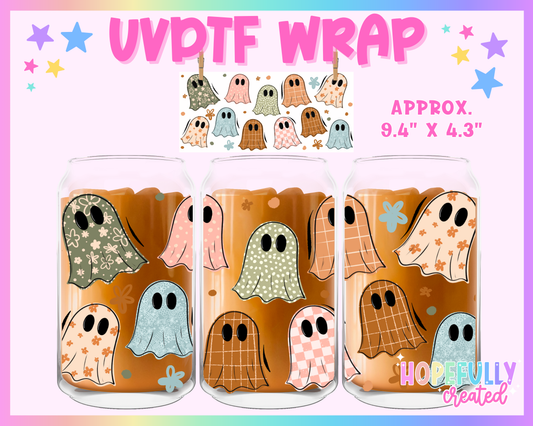 Pattern Ghosts UVDTF Glass Can Wrap