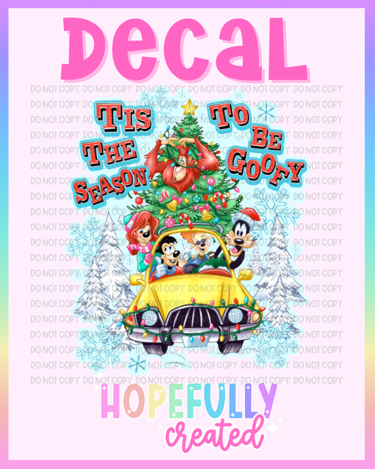 Christmas Goofy Decal-1170  VIP