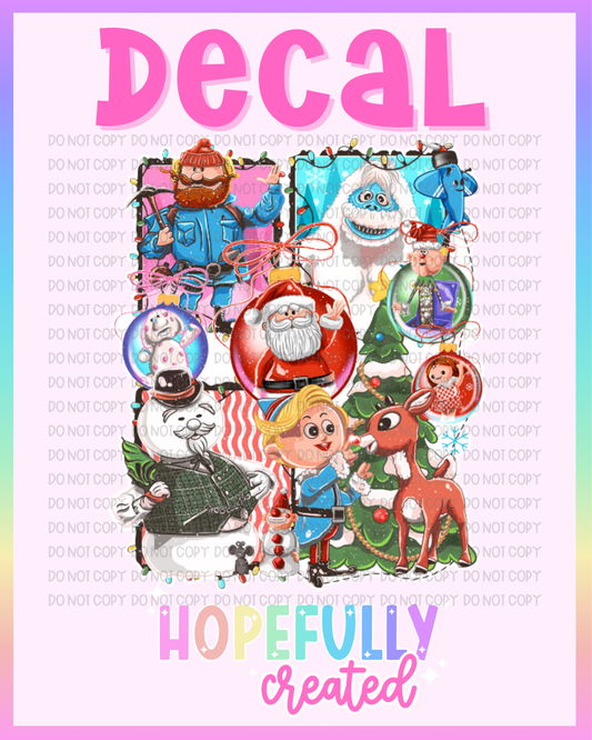 Christmas Red Nose Reindeer Decal-1172 VIP