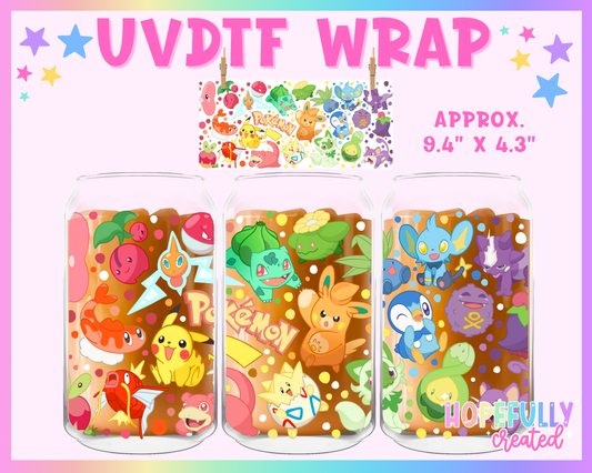 Poke UVDTF Glass Can Wrap