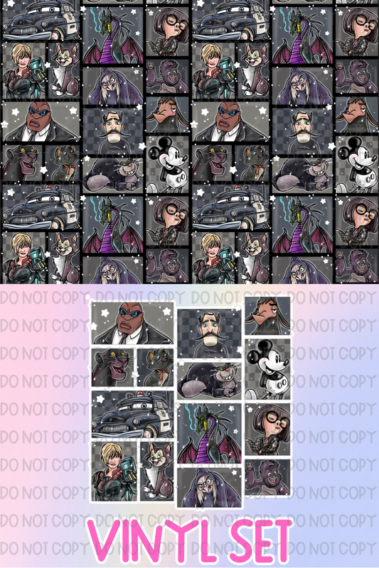 Black Characters (Mouse) Vinyl Set