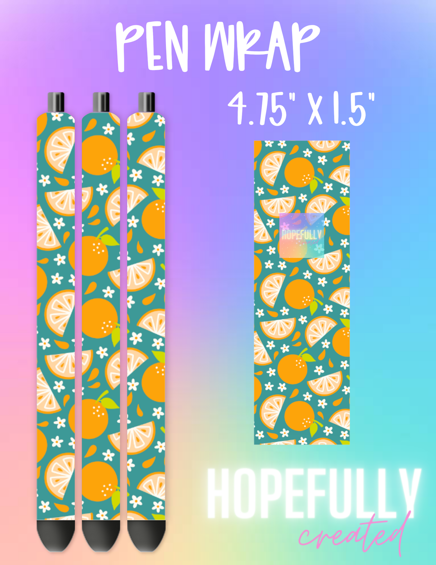 Oranges Pen Wrap-1149