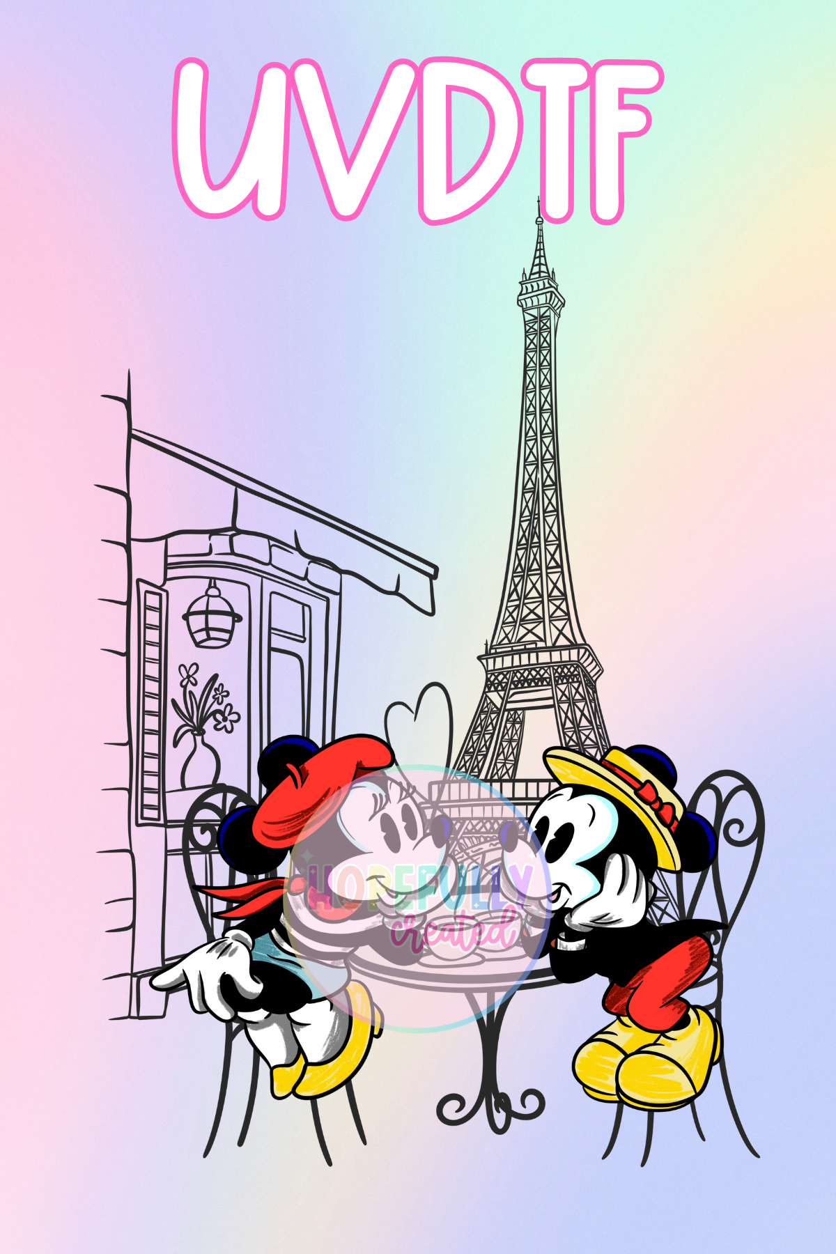 Mice Paris UVDTF Decal