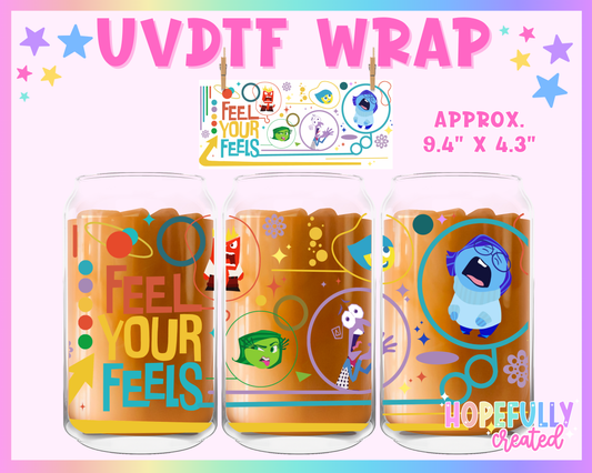 Feel your Feels UVDTF Glass Can Wrap