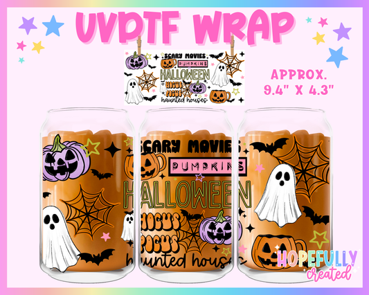 Halloween UVDTF Glass Can Wrap