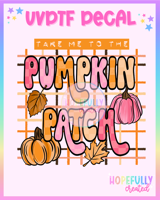 Pumpkin Patch UVDTF Decal