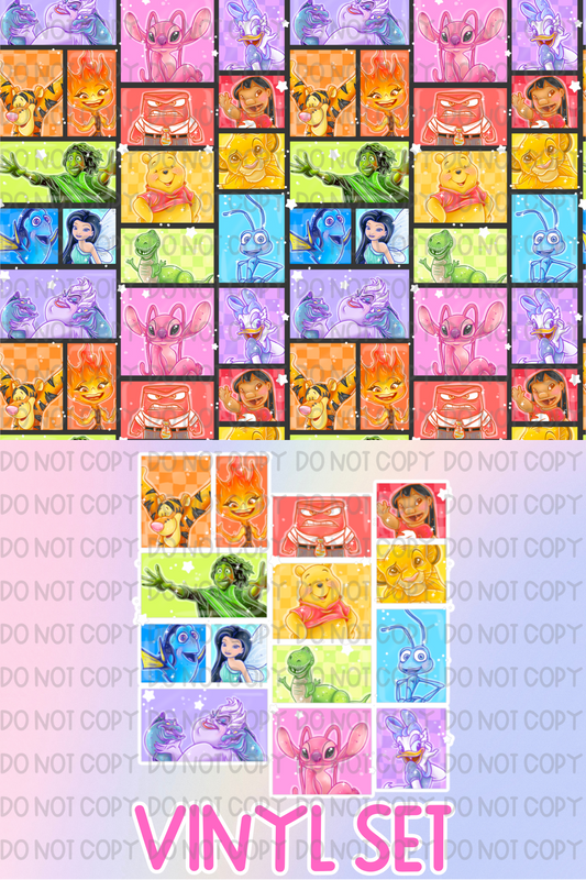 Rainbow Characters Vinyl Set