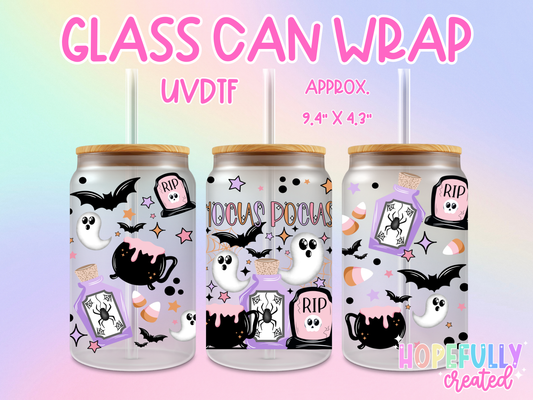 Ghost Hocus UVDTF Glass Can Wrap