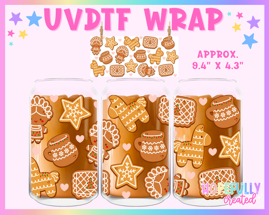 Spanish Gingerbread UVDTF Glass Can Wrap