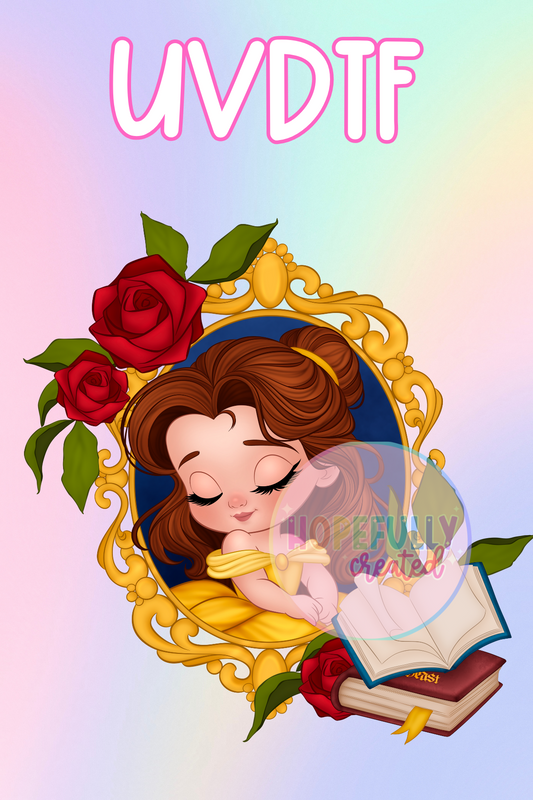 Princess Belle UVDTF Decal