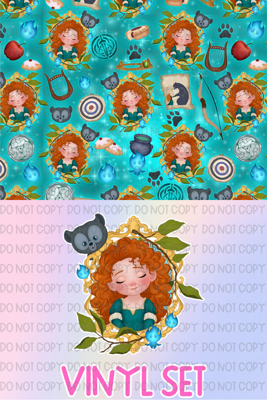 Princess Merida Vinyl Set