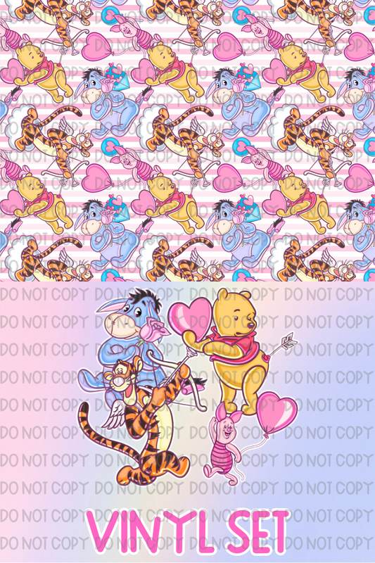 Bear Valentine Vinyl Set