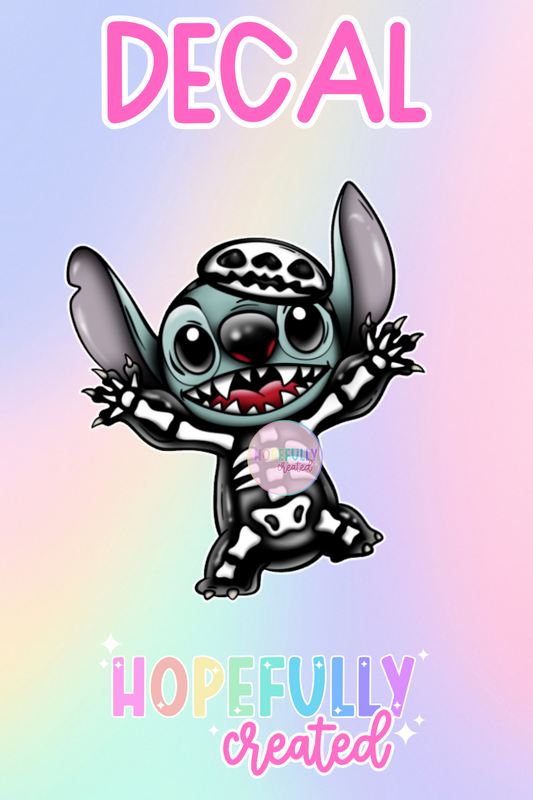 Skeleton Alien Decal-385 VIP