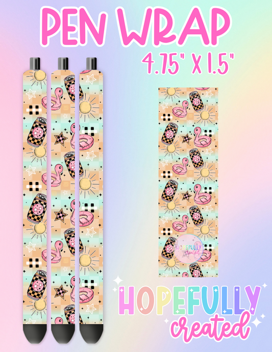 Summer Pool Float Pen Wrap-2790